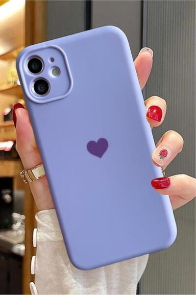 3GEN CASE iPhone 11 Compatible Launch Velvet Coated Case with Heart Logo