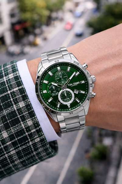 Tom Jones Gümüş Renk Erkek Kol Saati Su Geçirmez 2yıl Garantili SEVGİLİLER GÜ...