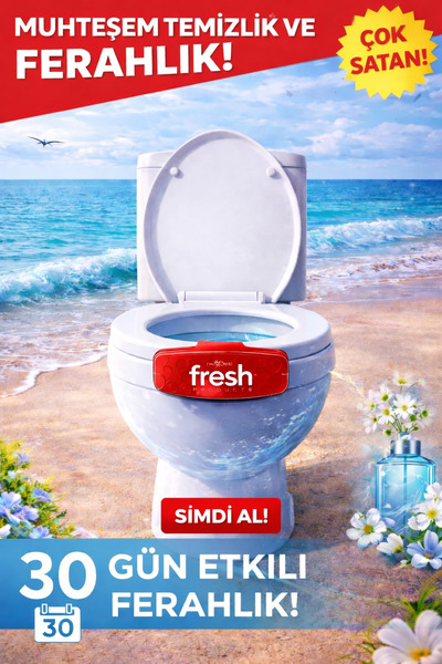 Fresh Products Fresh Clip 2.5 WC Klozet Koku Giderici Kivi & Greyfurt Aromalı...