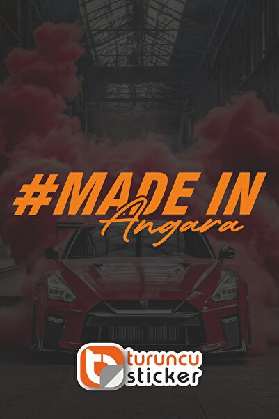 Turuncu Sticker Maden in Angara Sticker 20X5.8 cm – Vehicle – Motor – Laptop ...