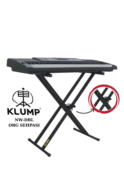 Genel Markalar Prs/nw-dbl Profesyonel Org Sehpası - Klavye Org Standı Çift Ayak