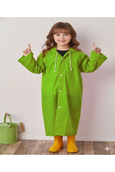 Dream Plus Унісекс дитячий хакі вітрозахисний дощовик 8-12 років