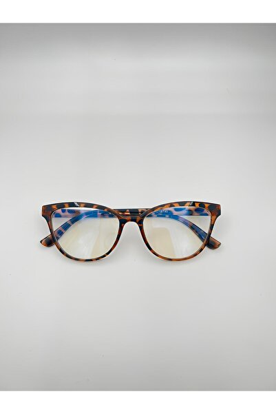 ZENIT Bumble leopar desenli kadın cateye mavi ışık korumalı değişebilir optik...