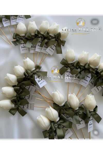 MUM PALACE handmade candle Kişiye Özel 15 Adet nişan düğün söz kına doğumgünü...