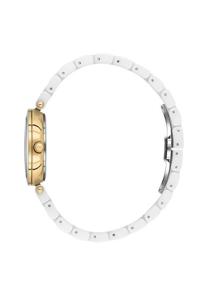 Daniel Klein Premium White Ceramic Band Watch for Women DK.1.14282-4