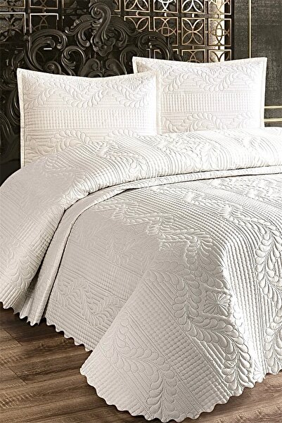 REYS Kapitoneli Çift Kişilik Yatak Örtüsü Takımı 230x250 50x70 2 Adet Yastık ...