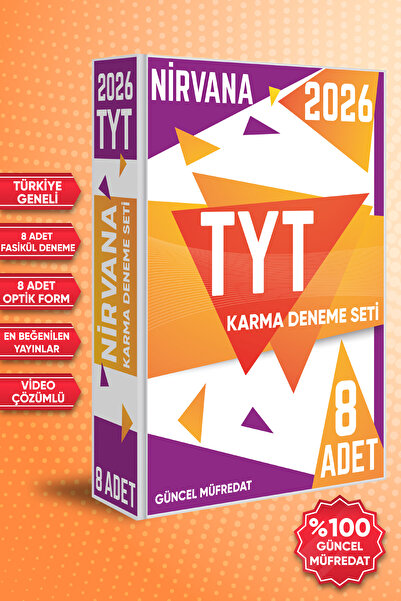 Üç Dört Beş Yayıncılık 2026 TYT Nirvana Karma Deneme Seti 8 Farklı Yayın Vide...