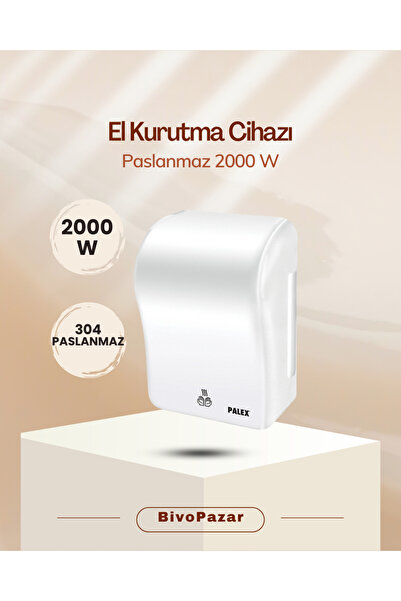 Palex El Kurutma Makinesi Yerli Üretim Çelik Gövde 2000 Watt