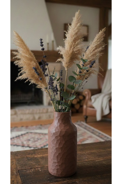 END Design مزهرية أصلية ذات ملمس حجري |   ديكور صديق للبيئة ثلاثي الأبعاد من ...