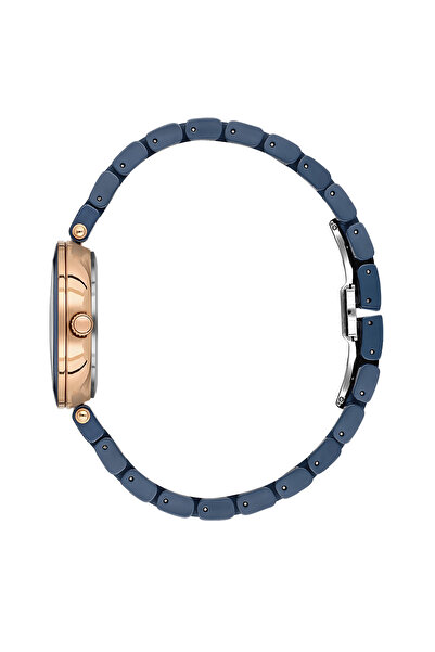 Daniel Klein Premium Blue Ceramic Band Watch for Women DK.1.14282-5