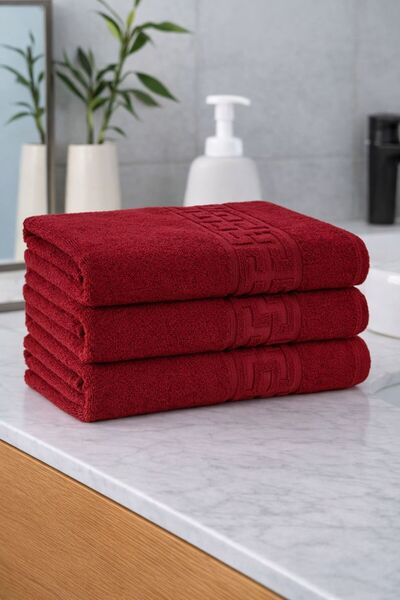 OEM Set of 3 bath towels, 100% Pakistani cotton, 70X130, 500g/sqm