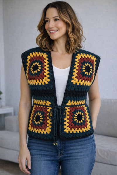 lupi Vestă cu motiv Pinterest trend