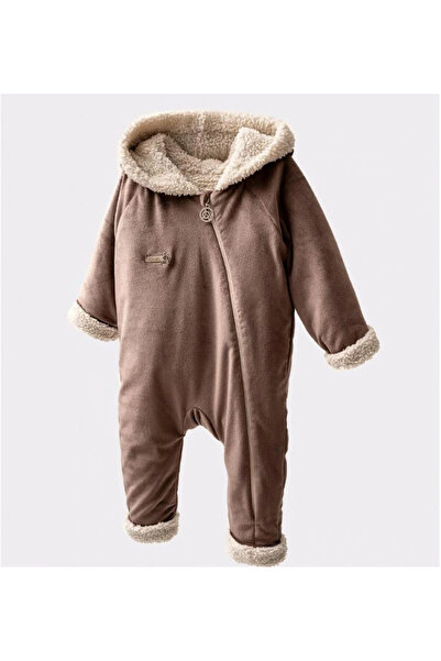 Joviel Unisex Welsoftlu Özel Ipek Kadife Kumaş Bebek Tulum