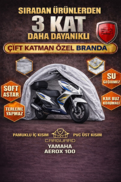 CarGuard غطاء محرك دراجة نارية ياماها ايروكس 100 سي سي قماش مجدّل - متوافق مع...