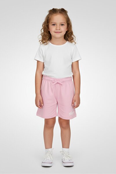Disney شورتات بناتي من ماركة ليلو آند ستيتش، لون وردي