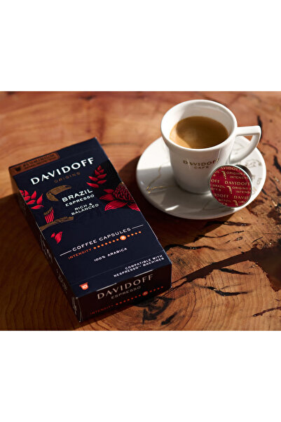 Davidoff قهوة إسبريسو برازيلية 10 كبسولات - متوافقة مع نسبريسو