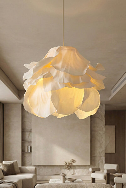 Maison Avf Modern Eva Anemon Krem Tasarım Sarkıt Avize