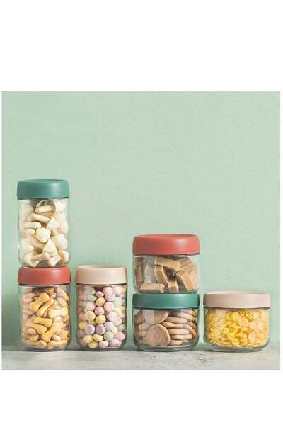 Arabest 4-Pack 10oz Glass Jars with Lids, Leak Proof Clear Mason Jars for Ove...