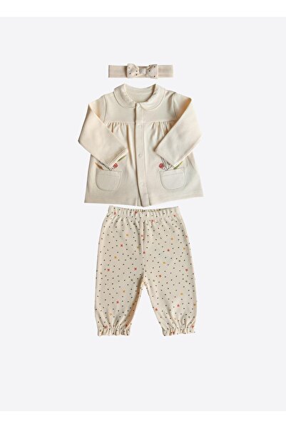 kitikate Organik Kuşlar 3'lü Takım Natural