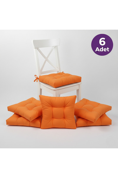 ALTINPAMUK 6-пакет Gold Помаранчеві м'які подушки для стільців зі спеціальним...