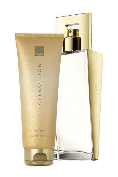 AVON Attraction Kadın Parfüm 50 Ml. ve Vücut Losyonu Paketi
