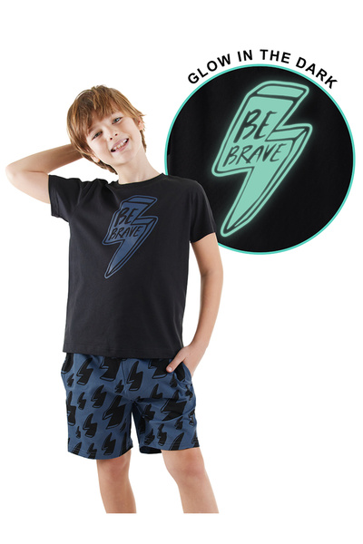 Denokids Şimşek Boy T-shirt Σετ Σορτς