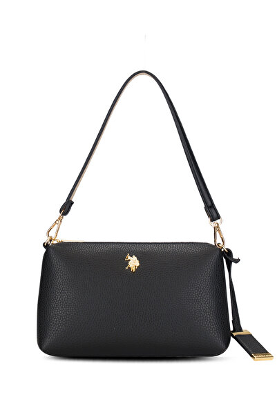 U.S. Polo Assn. حقيبة كتف نسائية سوداء Us26145