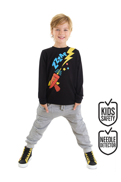 Denokids Set pantaloni tricou pentru băiat Zap Rocket