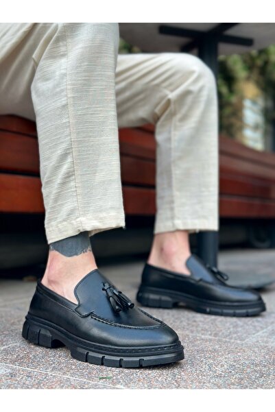 BOA Ba0240 Tasseled Skin Classic High Sole Casual Men's Shoes