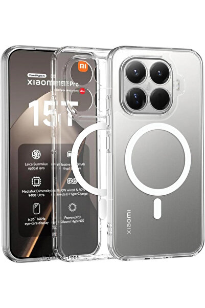 Nezih Case Mi 15T Pro Uyumlu Magsafe Sarj Destekli Sararmaya Dayanıklı Kılıf