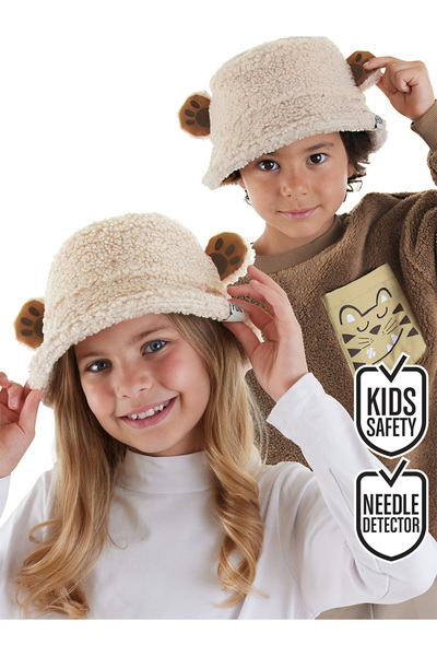 Denokids Unisex βελούδινο καπέλο ψαρά με αυτιά