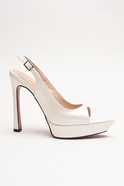 Ayakkabı Ateşi Women's Pointed Toe Open Thin Heeled Platform Shoes Caselin Bl...