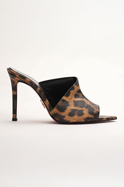 Ayakkabı Ateşi Жіночі дизайнерські туфлі на тонких підборах Carolina Leopar
