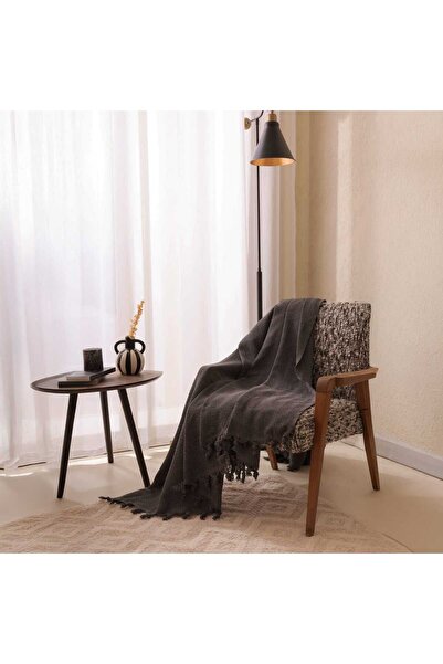 Evidea Soft Koltuk Şalı - Antrasit - 180x210 cm