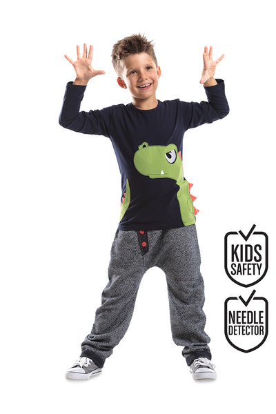 Denokids Комплект панталони с тениска за момче Dino Moe