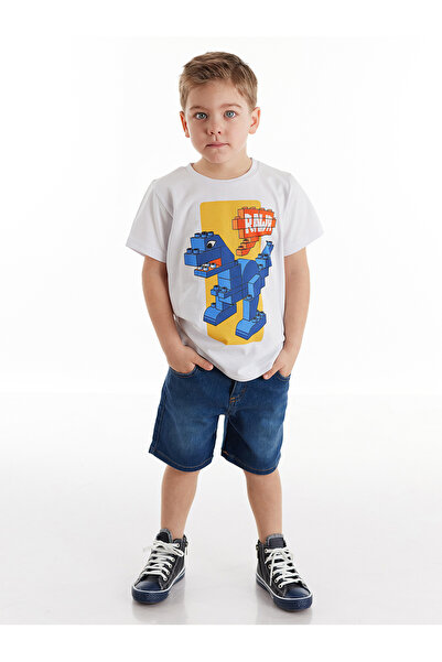 Denokids Set de pantaloni scurți din blugi pentru băiat Brick