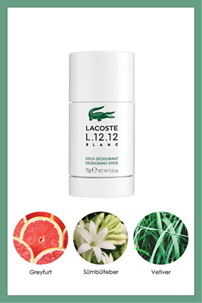 Lacoste L.12.12 Blanc 75 gr Erkek Deodorant Stick