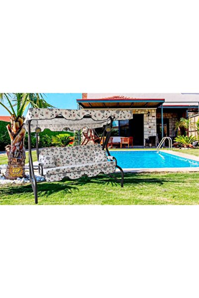 Vip Home Concept Market Ürünleri 3 Kişilik Salıncak Minderi Süngersiz Kılıfı Marin Çapa Bahçe Minderi