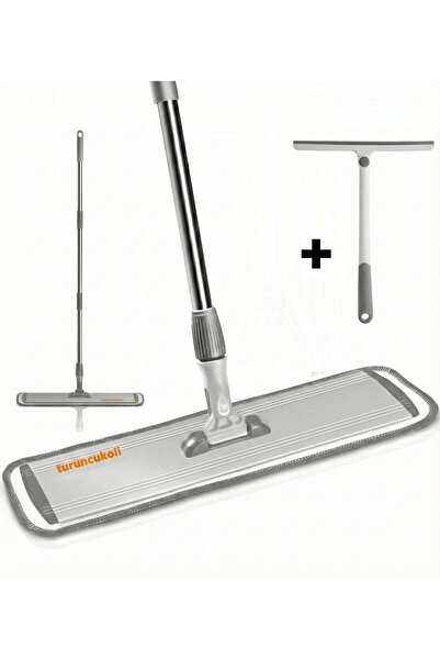 Turuncukoli Dev Boy Mop Yer Silme Paspası | Silikon Cam Çekçek | Sağlam Teles...