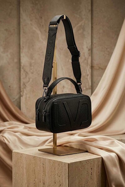 Levidor Black Large Logo Handbag