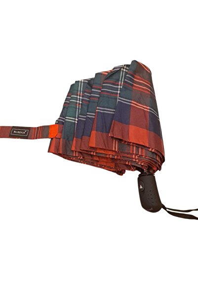 Rubenis 8 Tel Yarı Otomatik Ekose Desen Şemsiye