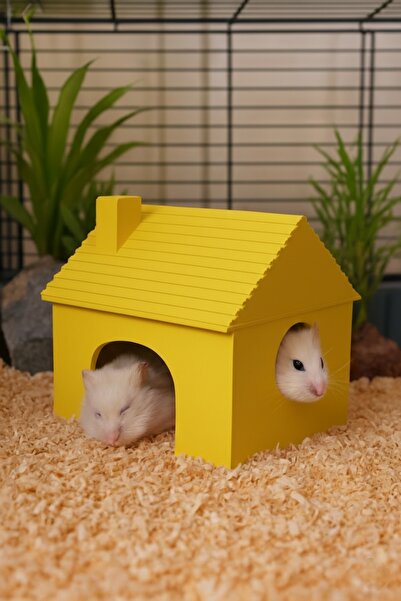 MDİZMİR Hamster Evi Hamster Yuvası - Sarı - Pembe - Yeşil - Mor Renk