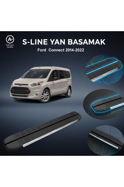 beyaztuning Ford Connect S-Line Premium Krom Yan Basamak 2014-2022