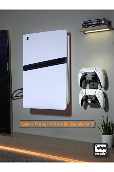 Crodle Playstation 5 Pro Duvar Standı ve Joystick Duvar Standı Gaming Aksesuar