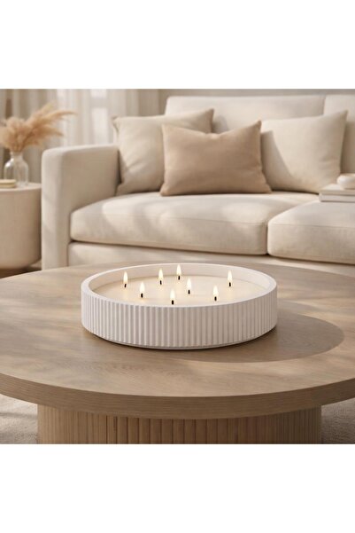 Yalda atelier Handmade Serenity Büyük Boy Çok Fitilli Kokulu Dekoratif Mum – ...