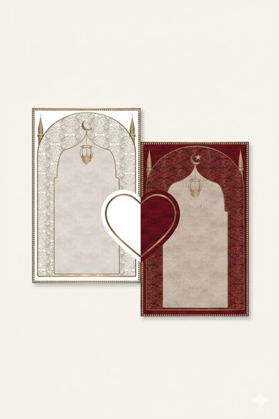 FOREVERALDORA Double Non-Painful Soft Prayer Rug Set and Prayer Mat