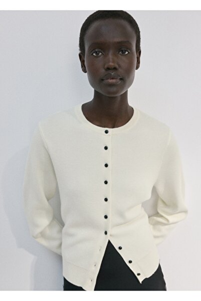 MANGO Woman Triko düğmeli hırka