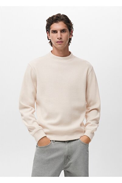 MANGO Man Düz kesim regular fit triko sweatshirt