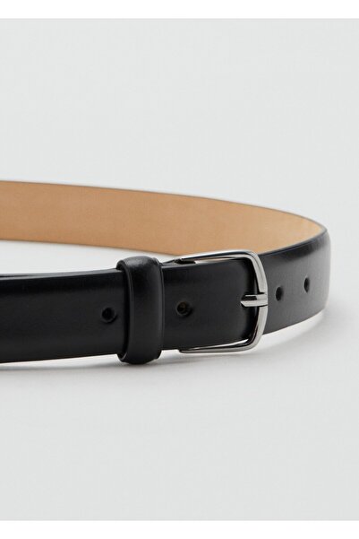 MANGO Man Tokalı deri kemer