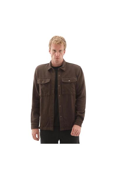 Timberland B0A44TN2431-R Corduroy Collar Utility Overshirt Erkek Ceket Kahve